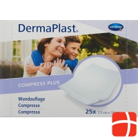 Dermaplast Compress Plus 7.5x10cm 25 Pieces
