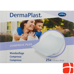 Dermaplast Compress Plus 7.5x10cm 25 Pieces
