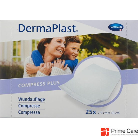 Dermaplast Compress Plus 7.5x10cm 25 Pieces buy online