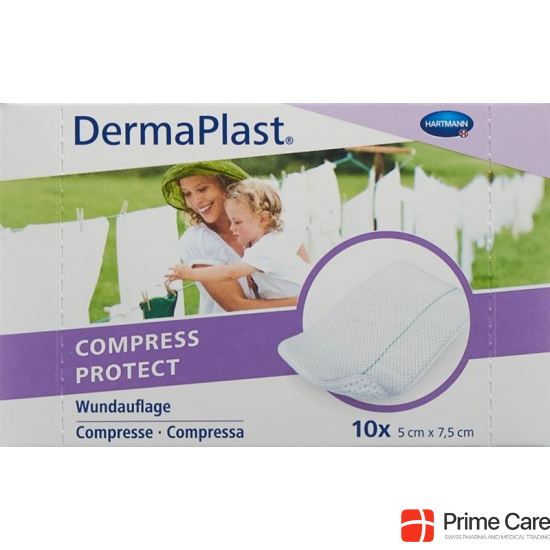 Dermaplast Compress Protect 5x7.5cm 10 Pieces buy online