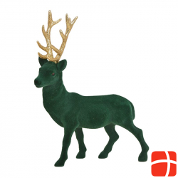 Herboristeria decorative figure 39cm deer green-gold