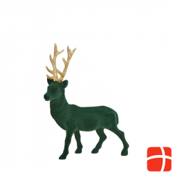 Herboristeria decorative figure 21cm deer green-gold