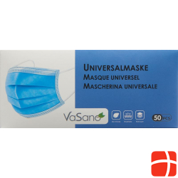 Vasano Universalmaske 3-sch D/f/i Latexfrei 50 Stück