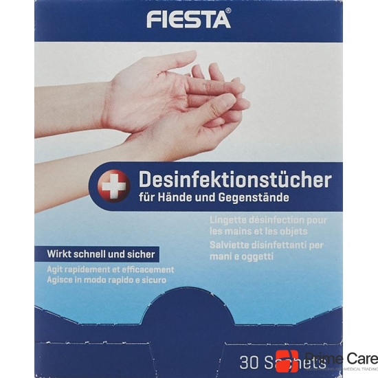 Fiesta Desinfektionstuch Hände+gegenstaende 30 Steril buy online