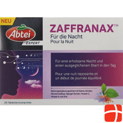 Abtei Zaffranax für die Nacht Tabletten 20 Stück