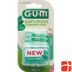 Gum Sunstar Soft Picks Comfort Flex Regular Mint 40 pieces