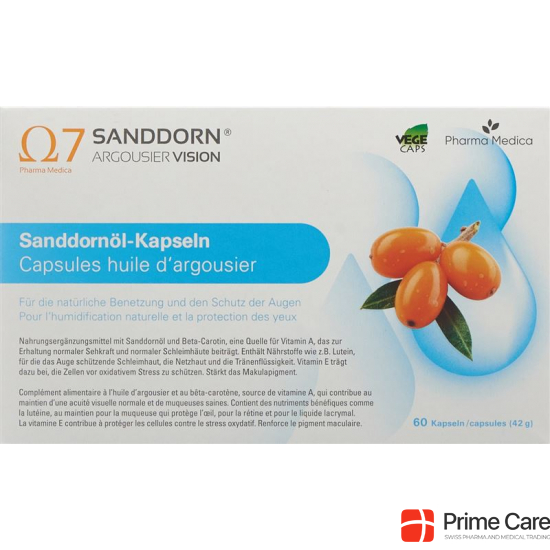 Sanddorn Argousier Vision Sea Buckthorn Oil Capsules 60 Caps buy online