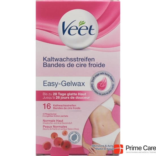 Veet Kaltwachsstreifen Achseln Bikini 16 Stück buy online