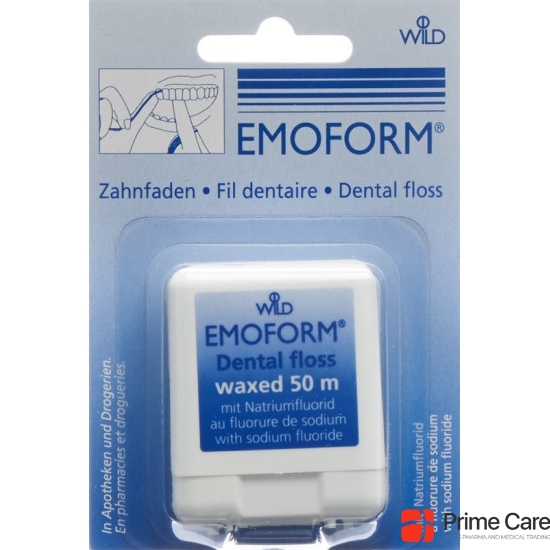 Emoform tooth thread waxed 50m buy online