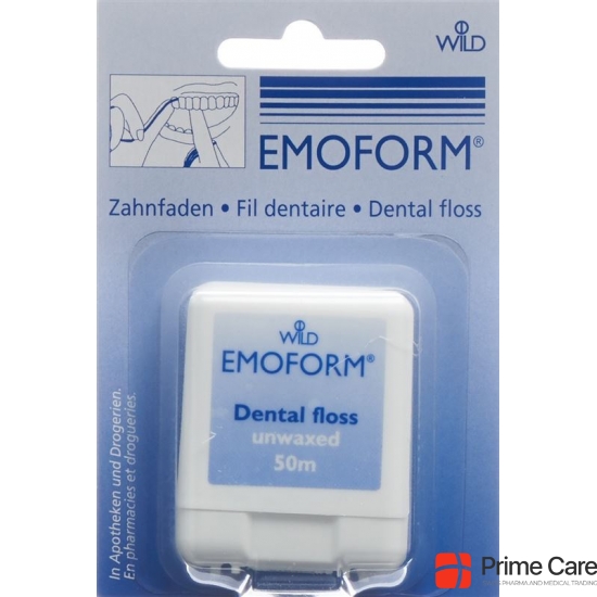Emoform tooth thread Unwaxed 50m buy online