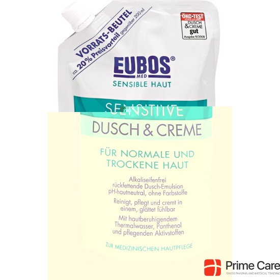 Eubos Sensitive Dusch + Creme Refill 400ml buy online