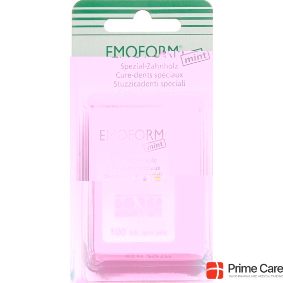 Emoform Zahnhoelzer Mint 100 Stück buy online