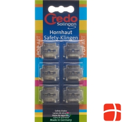 Credo Hornhaut Safety Klingen Blister 6 Stück