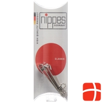Nippes nail clippers with chain nickel-plated