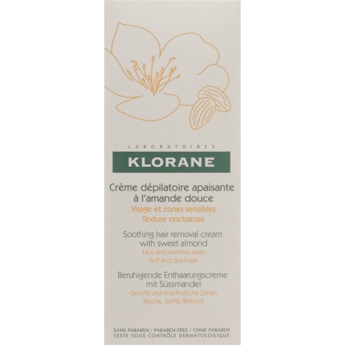 Klorane Beruhigende Enthaarungscreme für empfindliche Zonen 75ml buy online