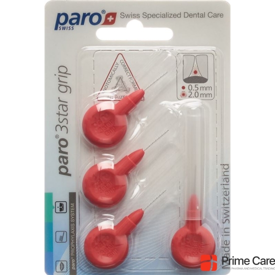 Paro 3Star-Grip 2mm Xxx-Fein Rot Zylin 4 Stück buy online