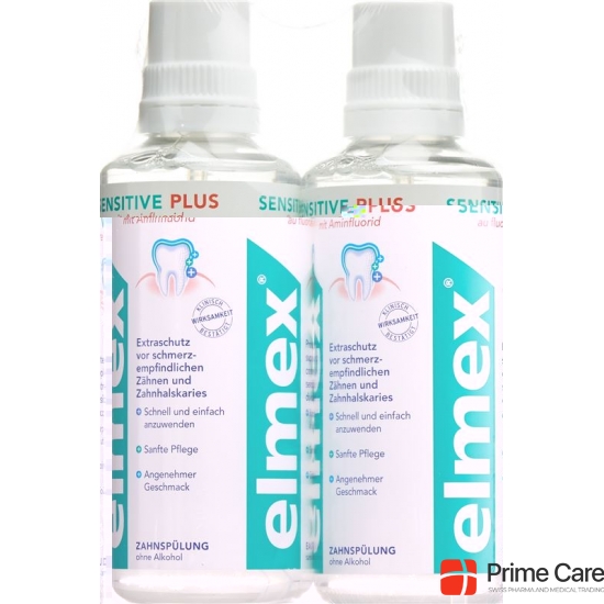 Elmex Sensitive Plus Zahnspülung Duo 2x 400ml buy online