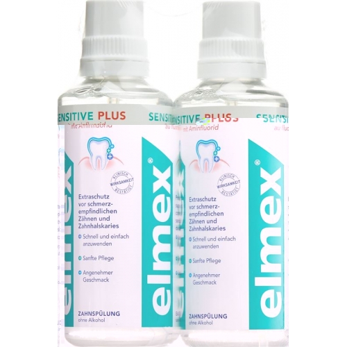 Elmex Sensitive Plus Zahnspülung Duo 2x 400ml buy online