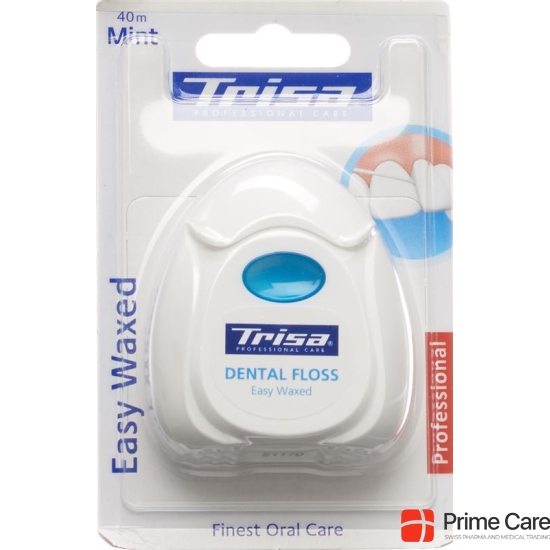 Trisa Zahnseide 40m Gewachst Mint buy online
