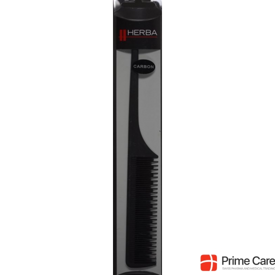 Herba Carbon tail comb finely serrated black buy online