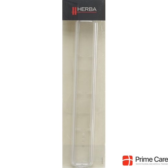 Herba Zahnbürstenköcher Transparent M Silberrand buy online