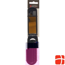Herba folding brush with mirror black