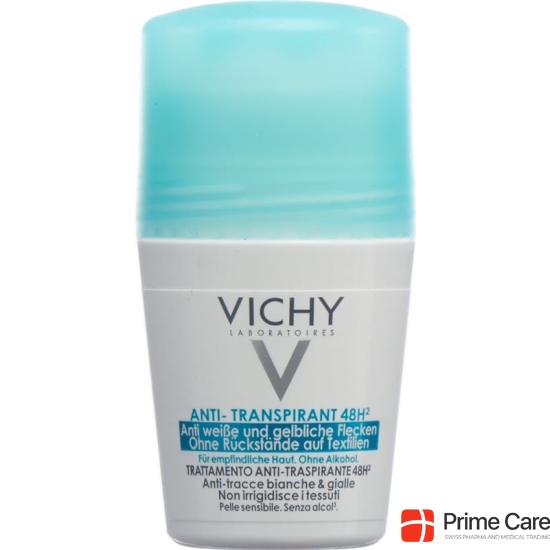 Vichy Deodorant Anti-Transpirant 48H Roll-On Anti Weisse und Gelbliche Flecken 50ml buy online