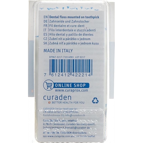 Curaprox DF 967 Flosspic Zahnstocher+ Seide 30 Stück buy online