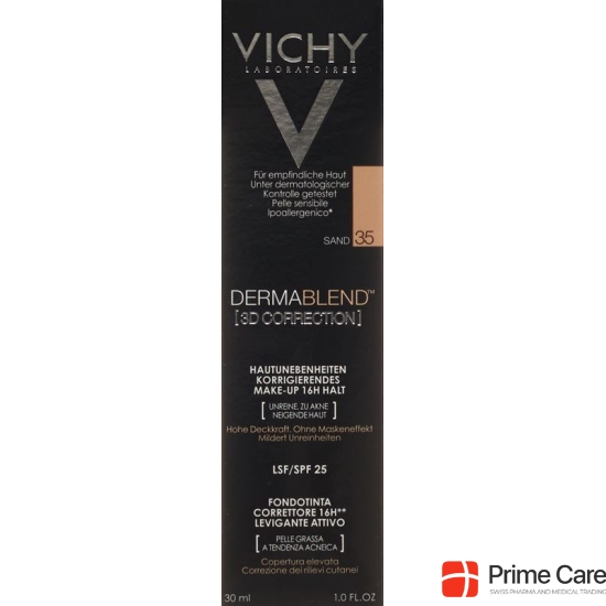 Vichy Dermablend 3D Correction 35 Sand 30ml buy online