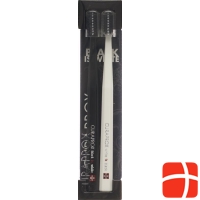 Curaprox White Is Black Zahnbürste Weiss/schw 2 Stück