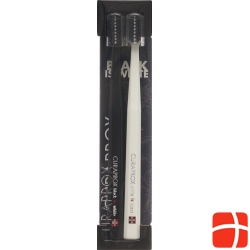 Curaprox White Is Black Zahnbürste Weiss/schw 2 Stück