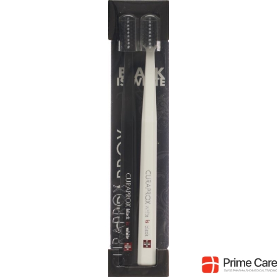 Curaprox White Is Black Zahnbürste Weiss/schw 2 Stück buy online