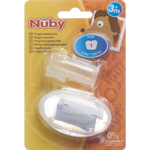 Nuby finger toothbrush with storage box buy online