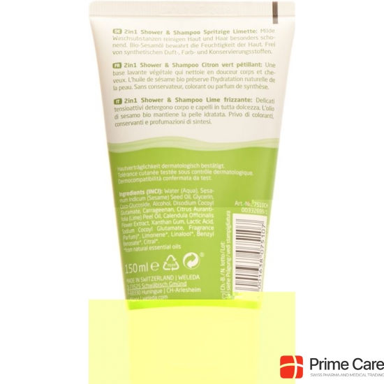 Weleda Kids 2in1 Shower&Shampoo Spritzige Limette150 Ml buy online
