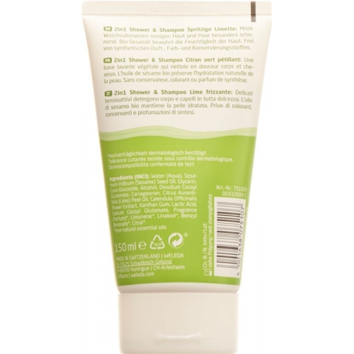 Weleda Kids 2in1 Shower&Shampoo Spritzige Limette150 Ml buy online