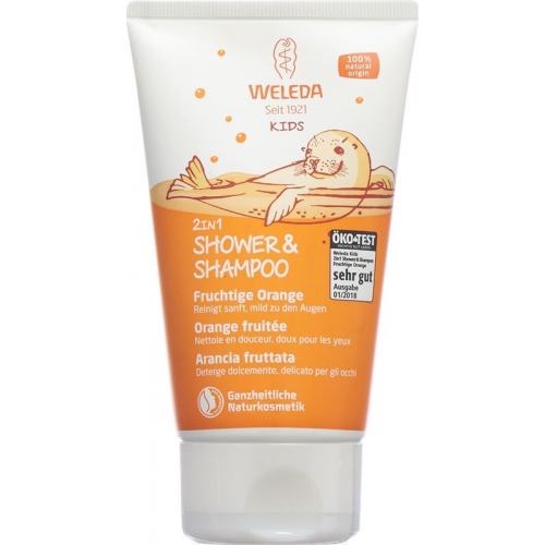 Weleda Kids 2in1 Shower&Shampoo Fruchtige Orange 150ml buy online