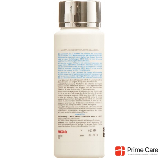 CB12 White Mouthwash Bottle 250ml buy online