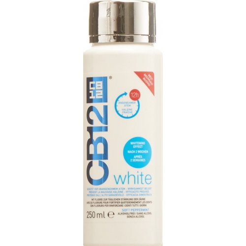 CB12 White Mouthwash Bottle 250ml buy online
