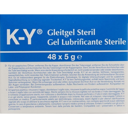 K Y Gelee Gleitmittel Steril (neu) 48x 5g buy online