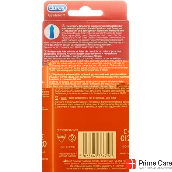 Durex sensory condom 18 pieces buy online