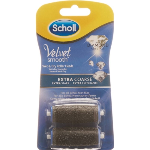 Scholl Velvet Smooth Wet & Dry Ersatzroller Extra Stark Diamantpartikel 2 Stück buy online
