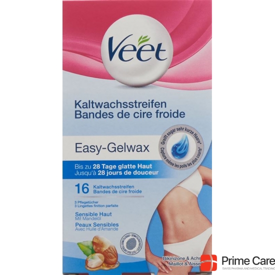 Veet Kaltwachsstreifen Bikini & Achseln Sensible Haut 8x 2 Stück buy online