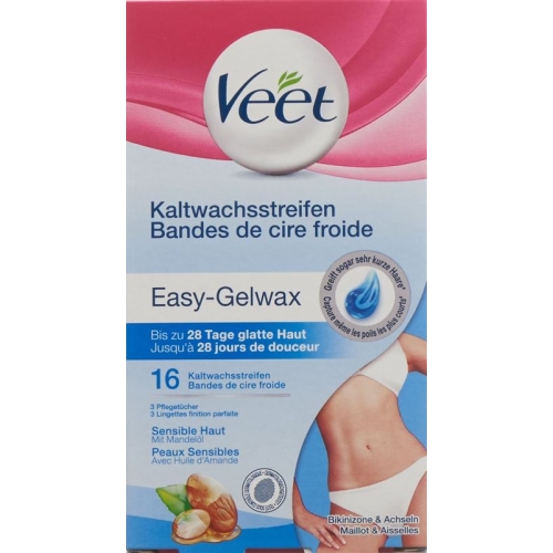 Veet Kaltwachsstreifen Bikini & Achseln Sensible Haut 8x 2 Stück buy online