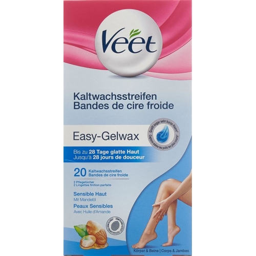 Veet Kaltwachsstreifen Beine&Körper Sensible Haut 10x 2 Stück buy online