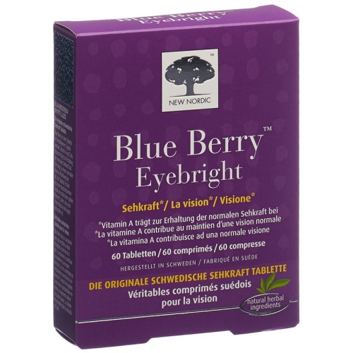 New Nordic Blue Berry Eyebright Tabletten 60 Stück buy online