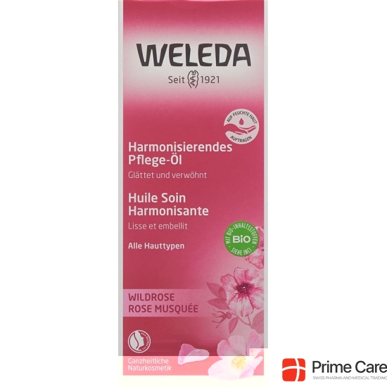 Weleda Wildrose Harmonisierendes Pflege-Öl Glasflasche 100ml buy online