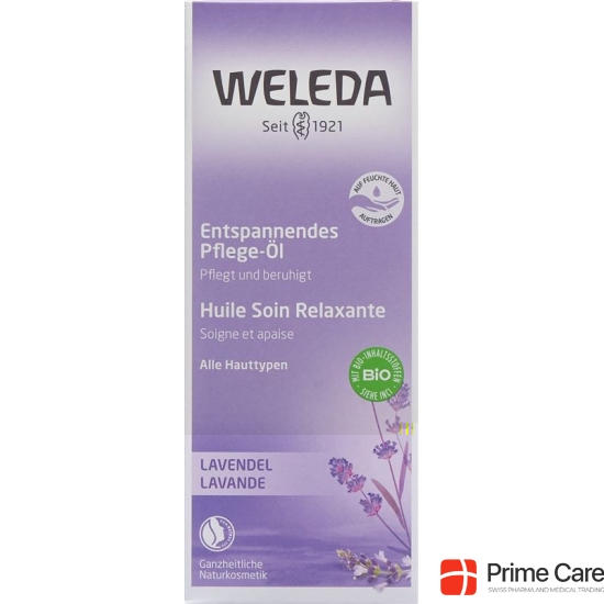 Weleda Lavender Relaxation Oil Glass Bottle 100ml buy online