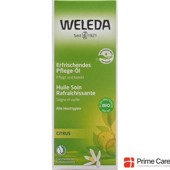 Weleda Citrus Erfrischungs-Öl Glasflasche 100ml buy online