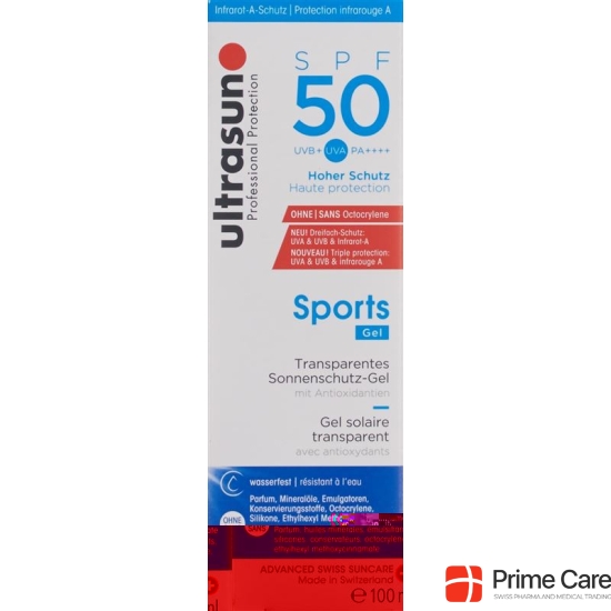 Ultrasun Sport Gel SPF 50 bottle 100ml buy online