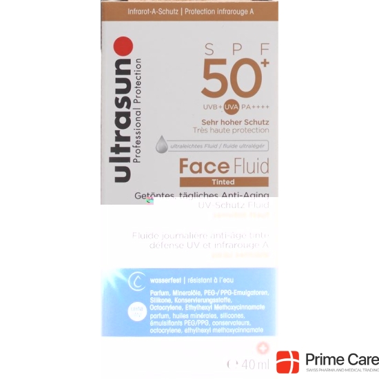 Ultrasun sun protection fluid face tinted Honey SPF 50+ 40ml buy online